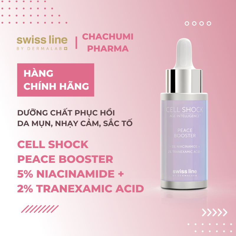 SWISSLINE PEACE BOOSTER - 5% NIACINAMIDE + 2% TRANEXAMIC ACID  20 ML / 0.68 OZ