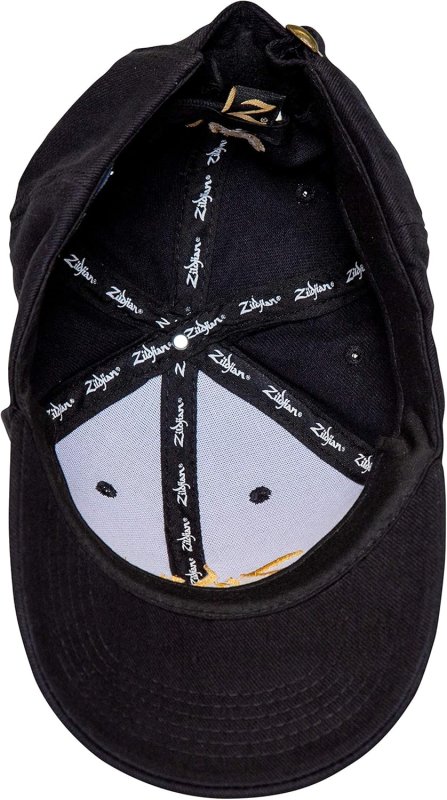 ZILDJIAN BLACK CLASSIC BASEBALL CAP ONE SIZE ADJUSTABLE HAT FOR MEN AND WOMEN