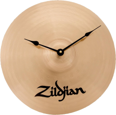 ZILDJIAN COMPANY CYMBAL WALL CLOCK UNIQUE DRUMMER GIFT, MUSICIAN DECOR