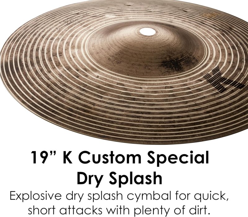 ZILDJIAN 10 K CUSTOM SPECIAL DRY SPLASH CYMBAL PROFESSIONAL DRUM ACCESSORY