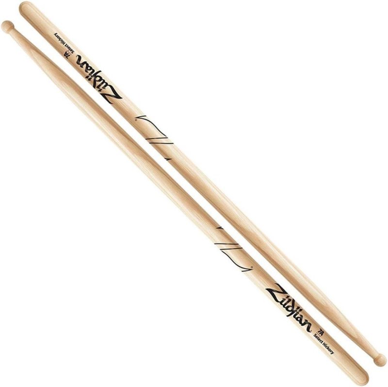 ZILDJIAN 7A DRUMSTICKS LIGHTWEIGHT HICKORY DRUM STICKS FOR JAZZ AND PRACTICE SESSIONS