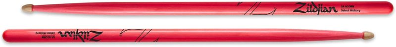 ZILDJIAN Z5AACDGP 5A ACORN NEON PINK DRUMSTICKS LIGHTWEIGHT, DURABLE DRUM STICKS