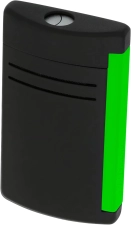 S.T. DUPONT MAXIJET FLUO VERT LIGHTER BLACK AND GREEN MODEL 020172 - PREMIUM DESIGN