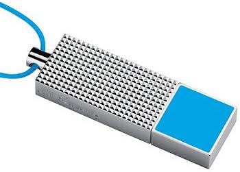 ST DUPONT 2GB BLUE LACQUER USB FLASH DRIVE KEY STYLISH PORTABLE DATA STORAGE DEVICE