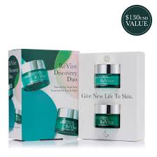 REVIVE SKINCARE DISCOVERY DUO / BEST-SELLING TRAVEL SIZE ESSENTIALS FOR DAY & NIGHT