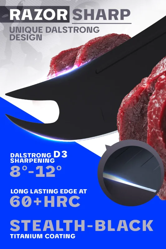 DALSTRONG DELTA WOLF SERIES PITMASTER KNIFE 9"
