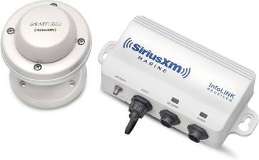 SIMRAD WM-4 SIRIUSXM MARINE SATELLITE WEATHER AUDIO RECEIVER WITH SHAKESPEARE SRA-50 ANTENNA