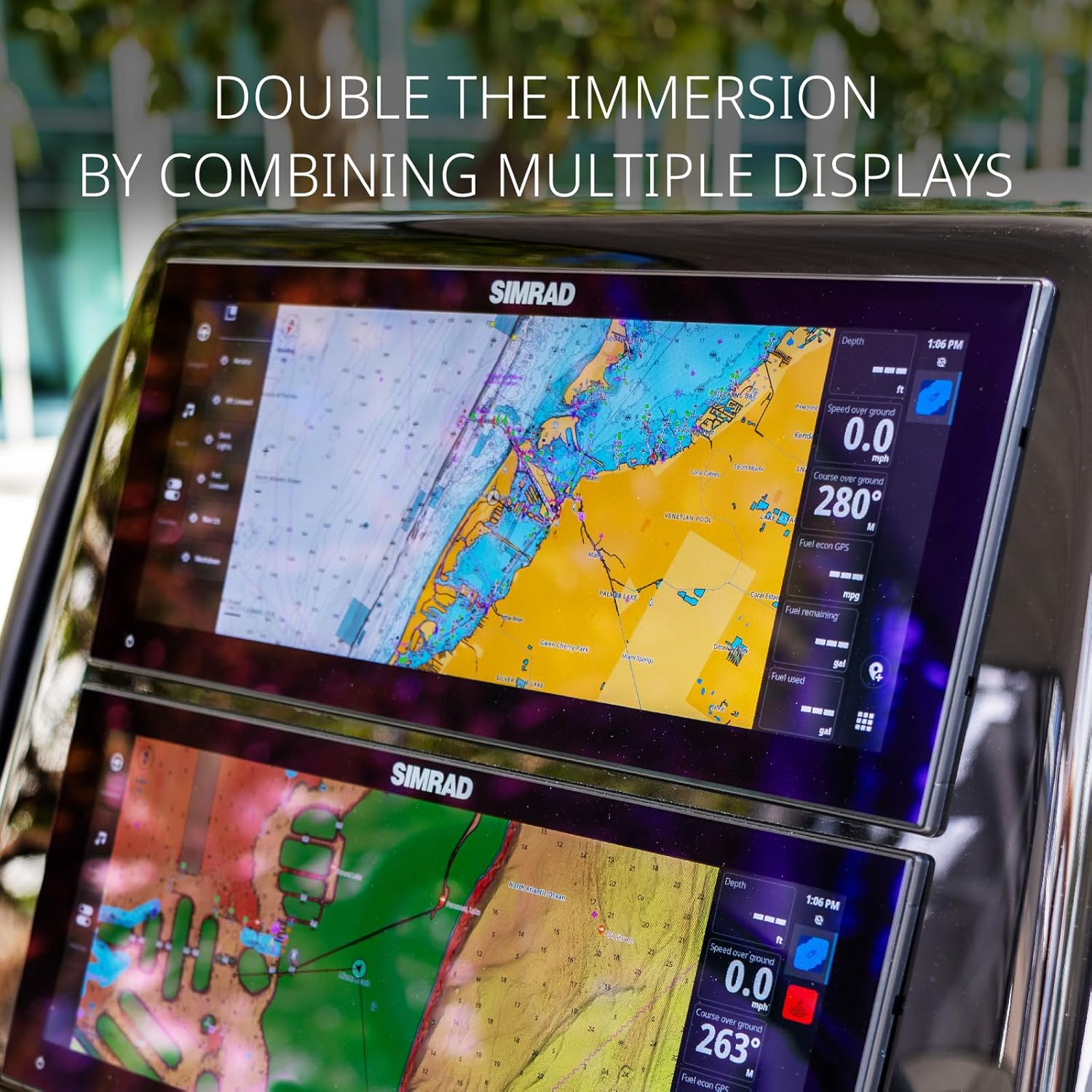 SIMRAD NSX 12 15 SMART CHARTPLOTTER FISH FINDER WITH ACTIVE IMAGING 3-IN-1 TRANSDUCER C-MAP CHART