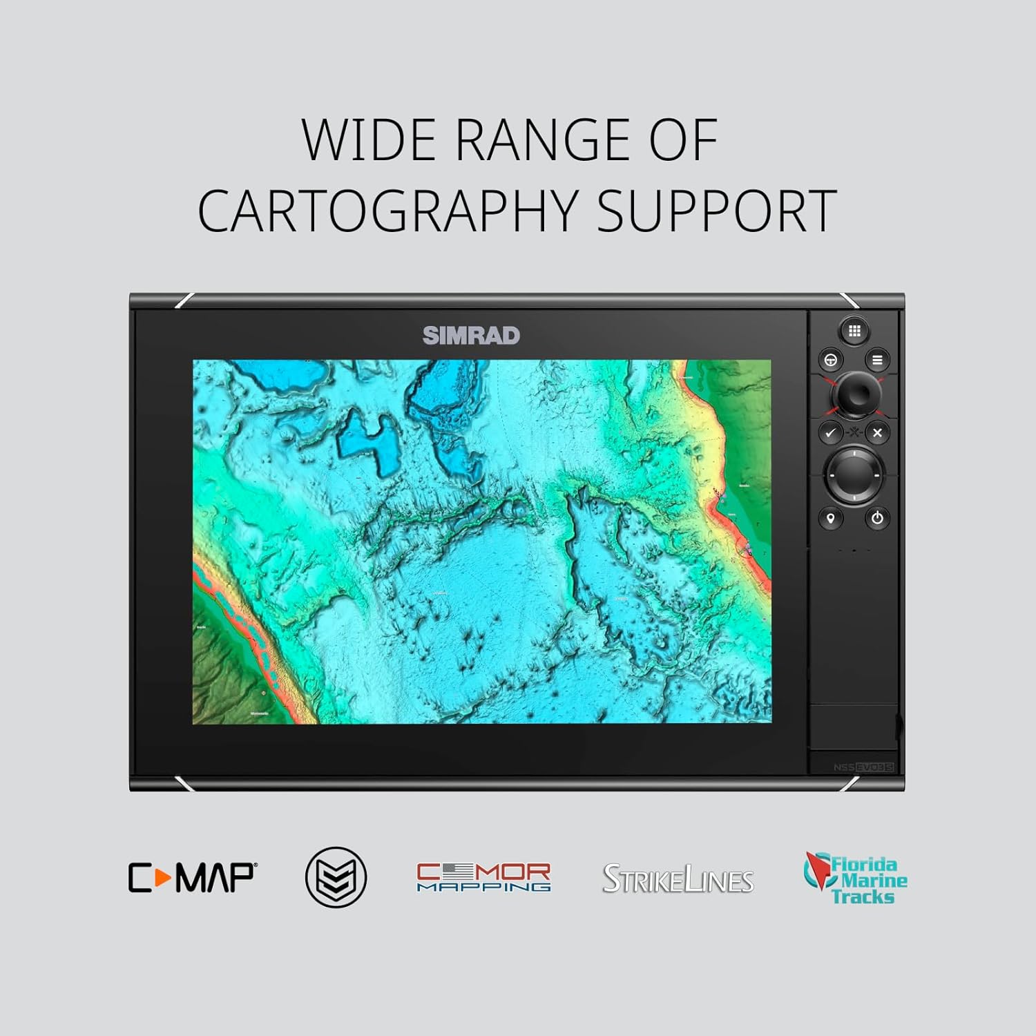 SIMRAD NSS EVO3S MULTIFUNCTION FISH FINDER CHARTPLOTTER 9, 12, 16 WITH PRELOADED C-MAP US CHARTS