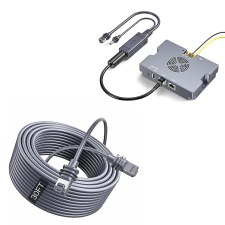 STARLINK MINI ETHERNET CABLE & 350W POE INJECTOR BUNDLE – 30FT CABLE, 12V POWER SUPPLY, ESD PROTECTION FOR MINI