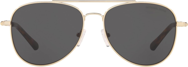 MICHAEL KORS MK1045 SAN DIEGO 56MM SUNGLASSES LIGHT GOLD FRAME DARK GREY LENSES