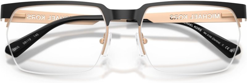 MICHAEL KORS MK3106 ZAMBIA MENS RECTANGULAR PRESCRIPTION EYEWEAR FRAMES