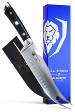 DALSTRONG BBQ & PITMASTER MEAT KNIFE 8" WITH FORKED TIP & BOTTLE OPENER | GLADIATOR SERIES
