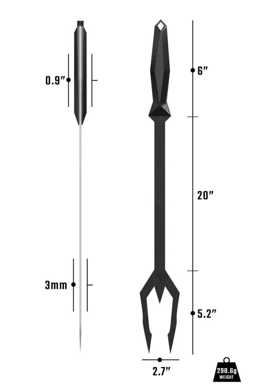 DALSTRONG SHADOW BLACK SERIES CARVING BBQ TRIDENT SET