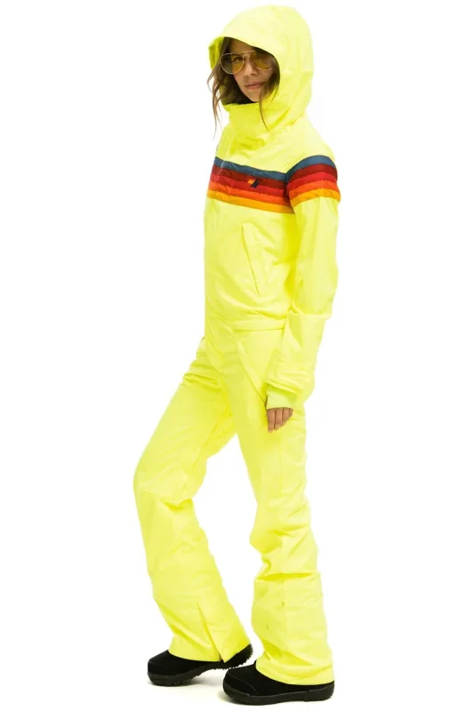 AVIATOR NATION WOMEN'S 3 LAYER POWDER SUIT - NEON YELLOW