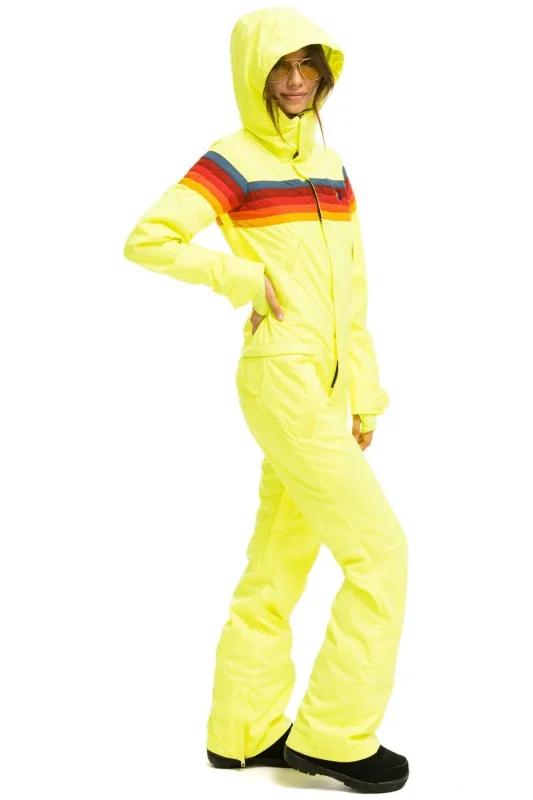 AVIATOR NATION WOMEN'S 3 LAYER POWDER SUIT - NEON YELLOW