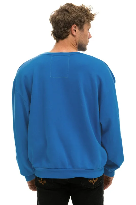 AVIATOR NATION SEATTLE MARINERS 2026 RELAXED CREW SWEATSHIRT - COBALT