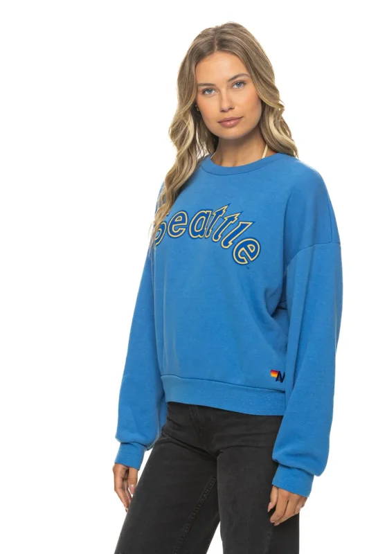 AVIATOR NATION SEATTLE MARINERS 2026 RELAXED CREW SWEATSHIRT - COBALT