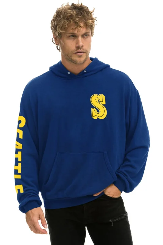 AVIATOR NATION SEATTLE MARINERS 2026 RELAXED PULLOVER HOODIE - ROYAL