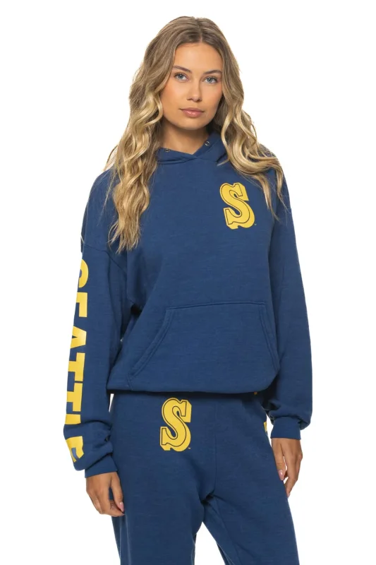 AVIATOR NATION SEATTLE MARINERS 2026 RELAXED PULLOVER HOODIE - ROYAL