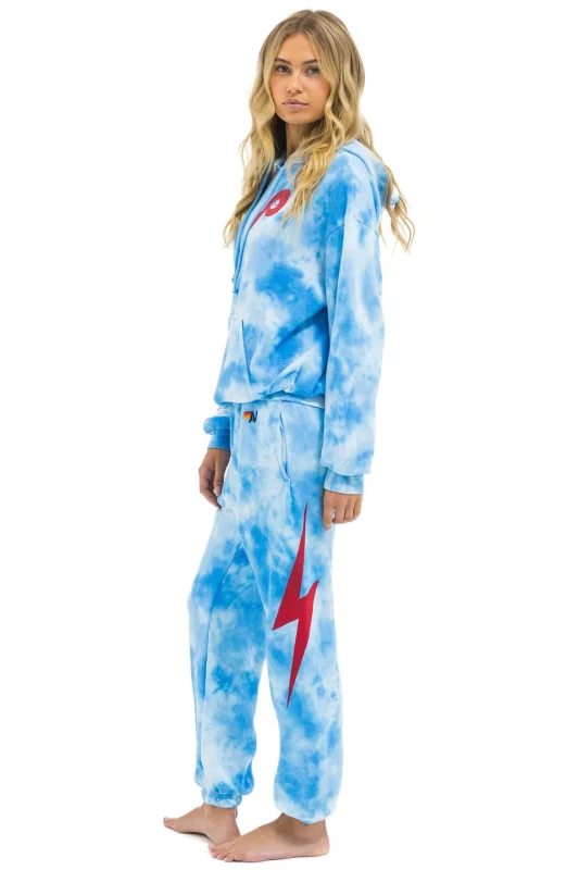 AVIATOR NATION PHILLIES HAND DYED SWEATPANTS - TIE DYE BLUE