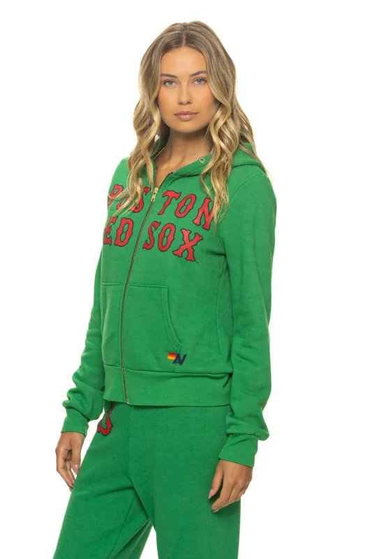 AVIATOR NATION BOSTON RED SOX 2026 ZIP HOODIE - KELLY GREEN