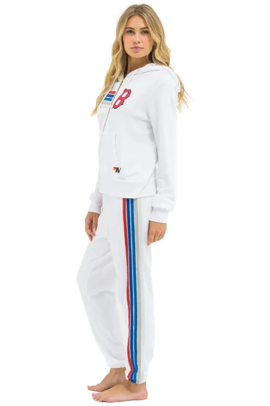 AVIATOR NATION BOSTON RED SOX 5 STRIPE SWEATPANTS - WHITE // USA