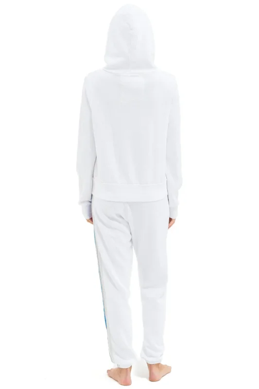 AVIATOR NATION BOSTON RED SOX 5 STRIPE SWEATPANTS - WHITE // USA