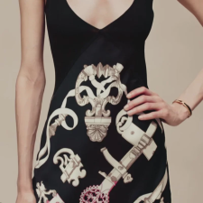 HERMES FERRONNERIE REMIX" DRESS NOIR