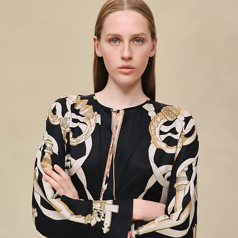 HERMES FERRONNERIE REMIX" CAFTAN NOIR