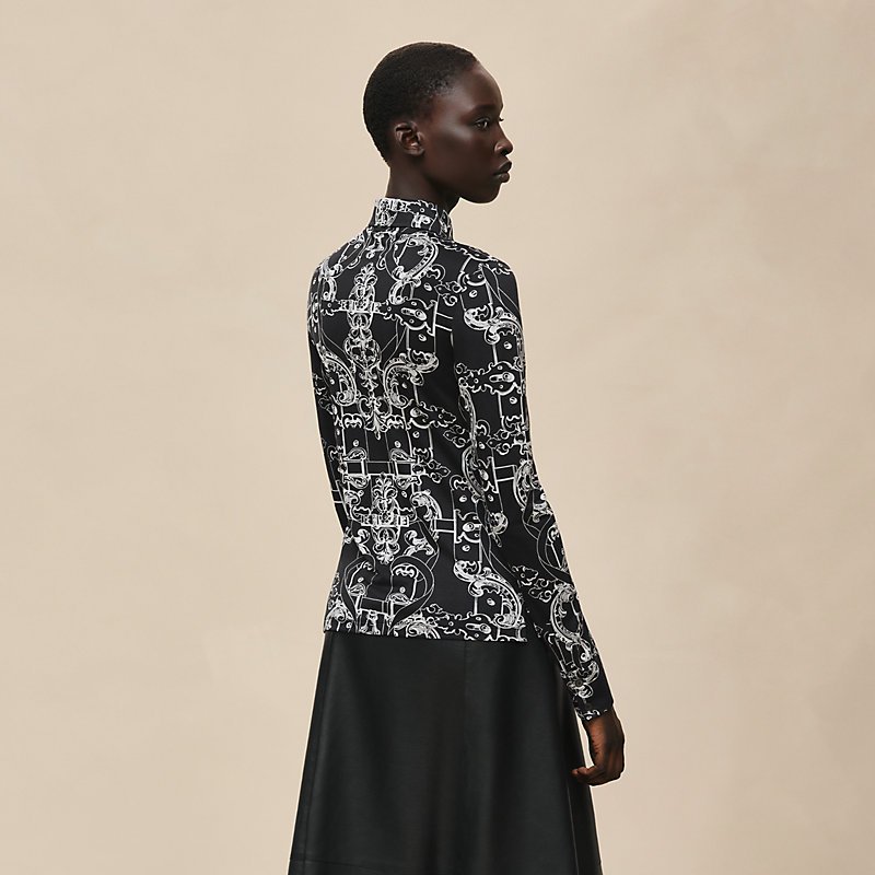 HERMES FERRONNERIE REMIX" FITTED SHIRT NOIR