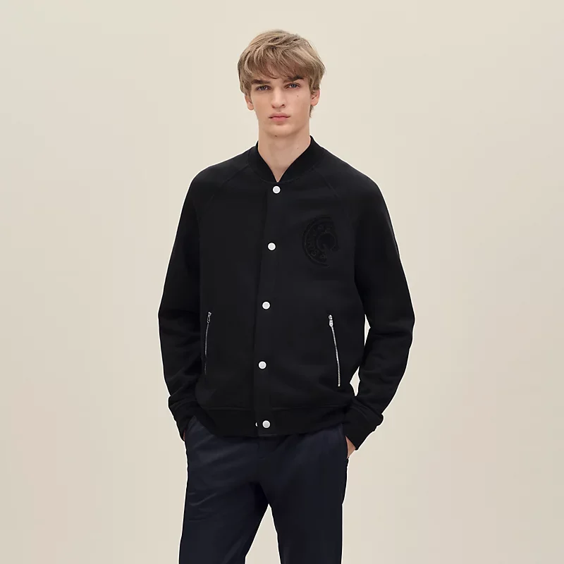 HERMES C.D.S. VARSITY JACKET NOIR