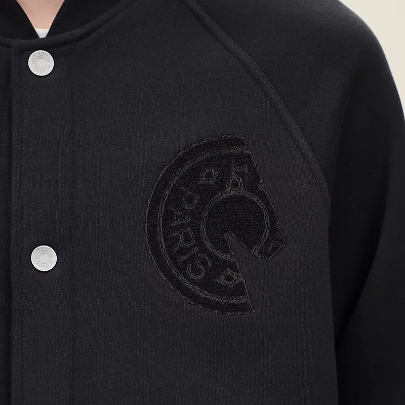 HERMES C.D.S. VARSITY JACKET NOIR