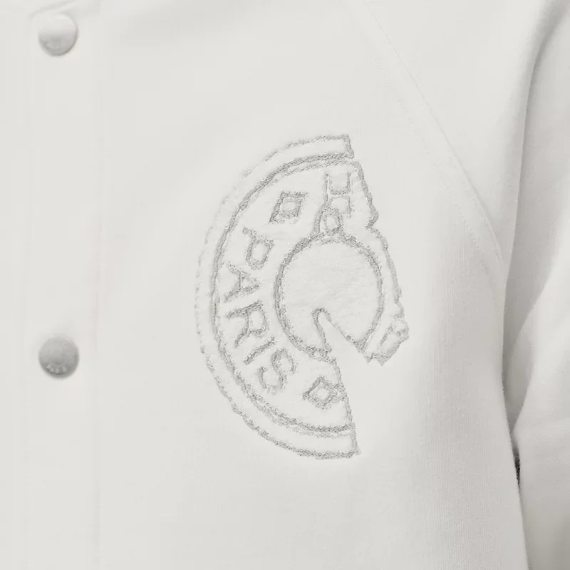 HERMES C.D.S. VARSITY JACKET BLANC