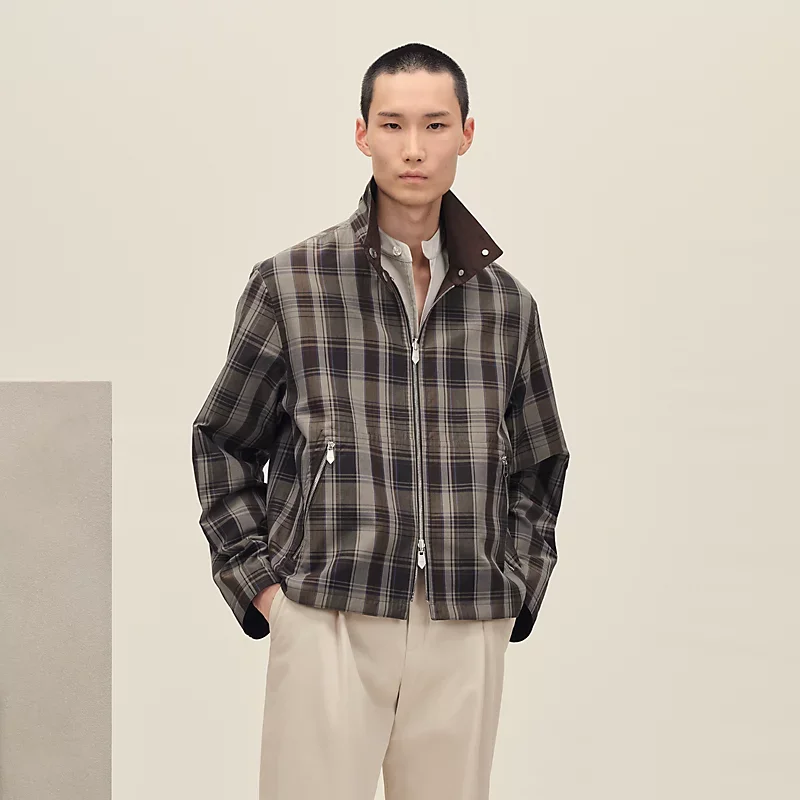 HERMES REVERSIBLE STRAIGHT CUT JACKET CAFé