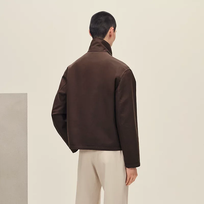 HERMES REVERSIBLE STRAIGHT CUT JACKET CAFé