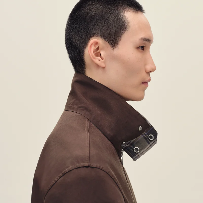 HERMES REVERSIBLE STRAIGHT CUT JACKET CAFé