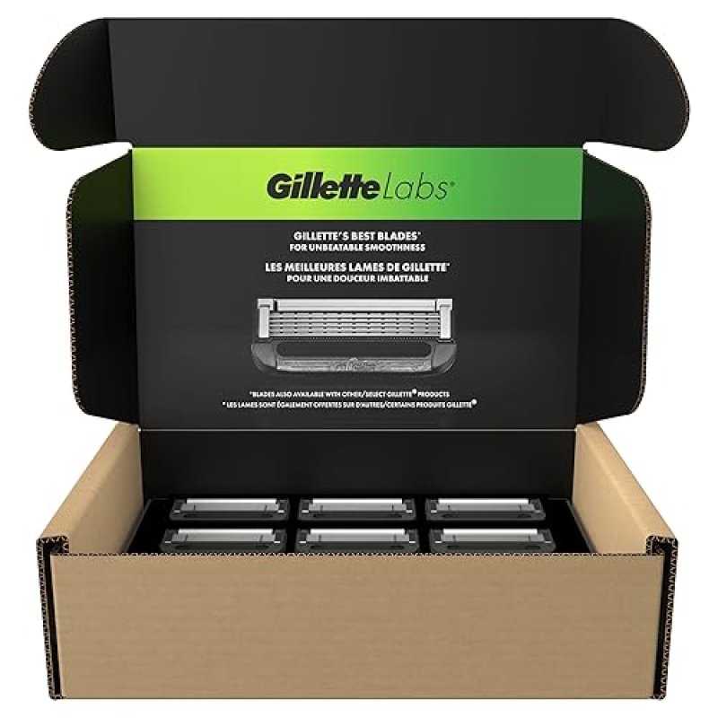 GILLETTE LABS MENS RAZOR BLADE REFILLS 12 COUNT PRECISION SHAVING REPLACEMENT BLADES