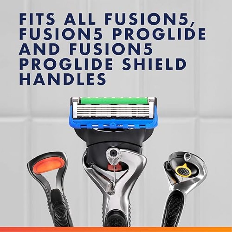 GILLETTE FUSION5 PROGLIDE RAZOR BLADE REFILLS FOR MEN 5 COUNT REPLACEMENT BLADES