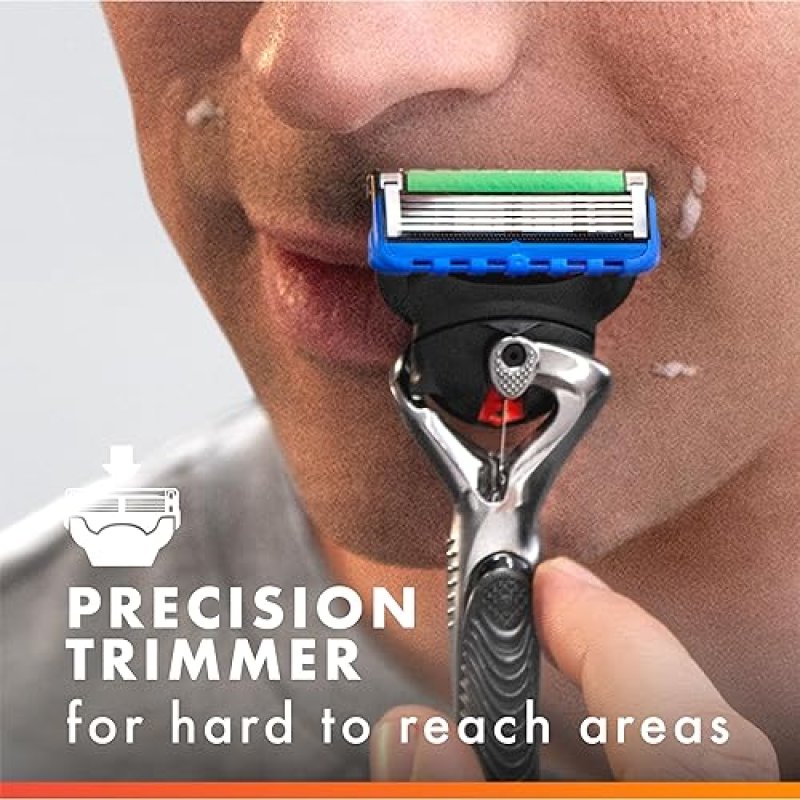 GILLETTE FUSION5 PROGLIDE RAZOR BLADE REFILLS FOR MEN 5 COUNT REPLACEMENT BLADES