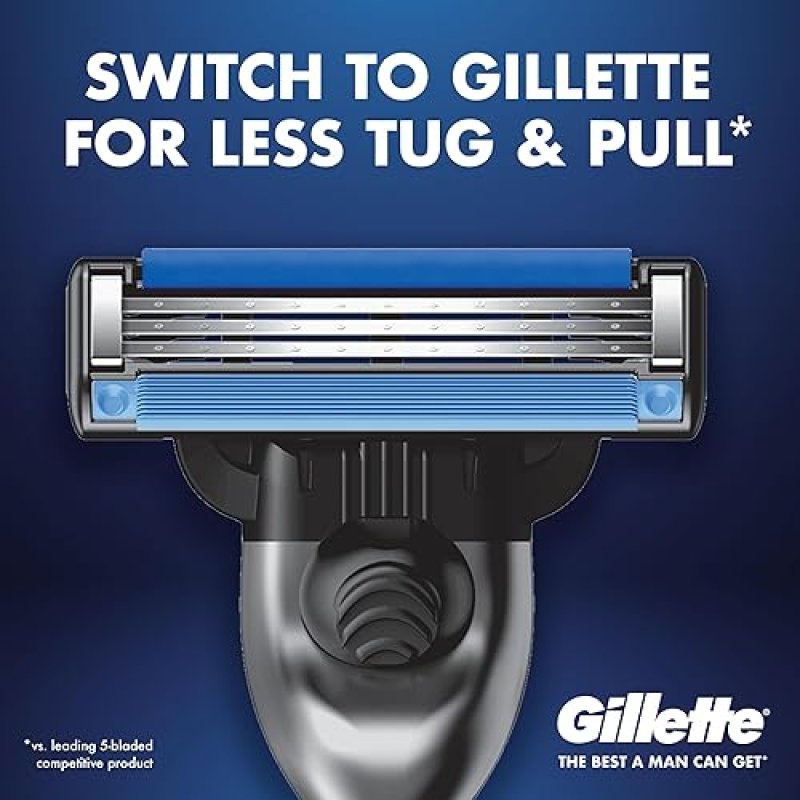 GILLETTE MACH3 RAZOR BLADES FOR MEN PACK OF 15 REPLACEMENT RAZOR BLADE REFILLS