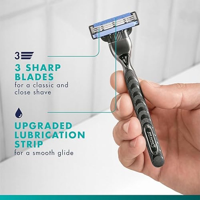 GILLETTE MACH3 RAZOR BLADES FOR MEN PACK OF 15 REPLACEMENT RAZOR BLADE REFILLS