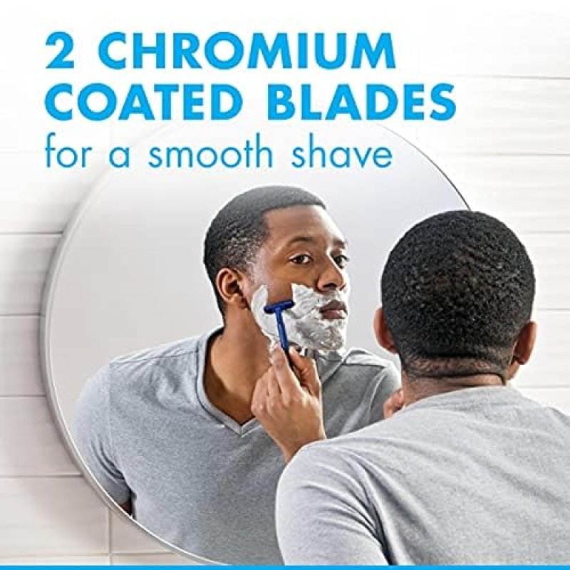 GILLETTE SENSOR2 MENS DISPOSABLE RAZORS, 18 COUNT, WATER-ACTIVATED LUBRASTRIP FOR SMOOTH SHAVE