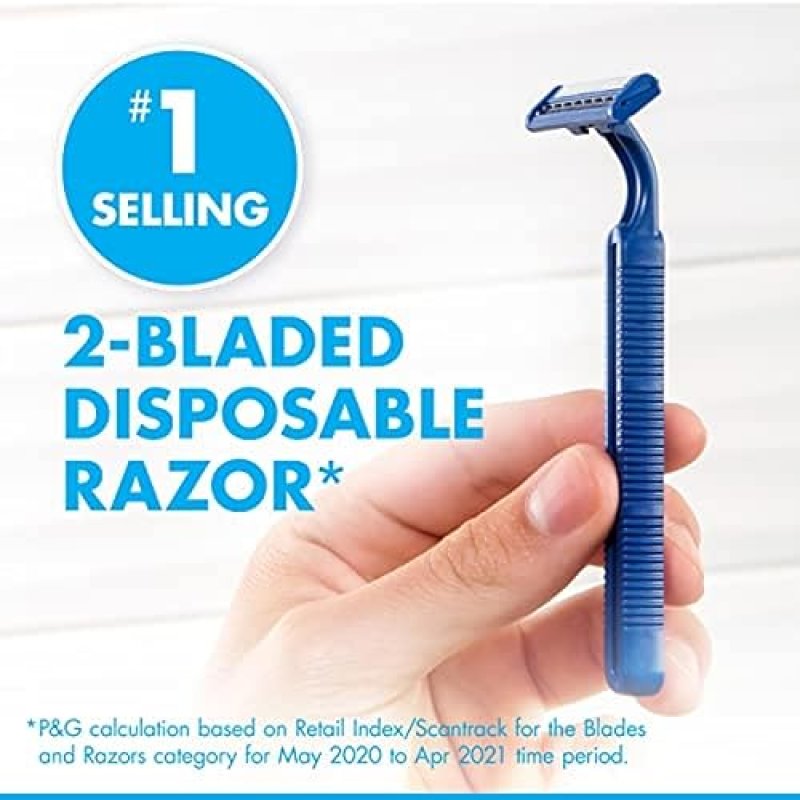 GILLETTE SENSOR2 MENS DISPOSABLE RAZORS, 18 COUNT, WATER-ACTIVATED LUBRASTRIP FOR SMOOTH SHAVE