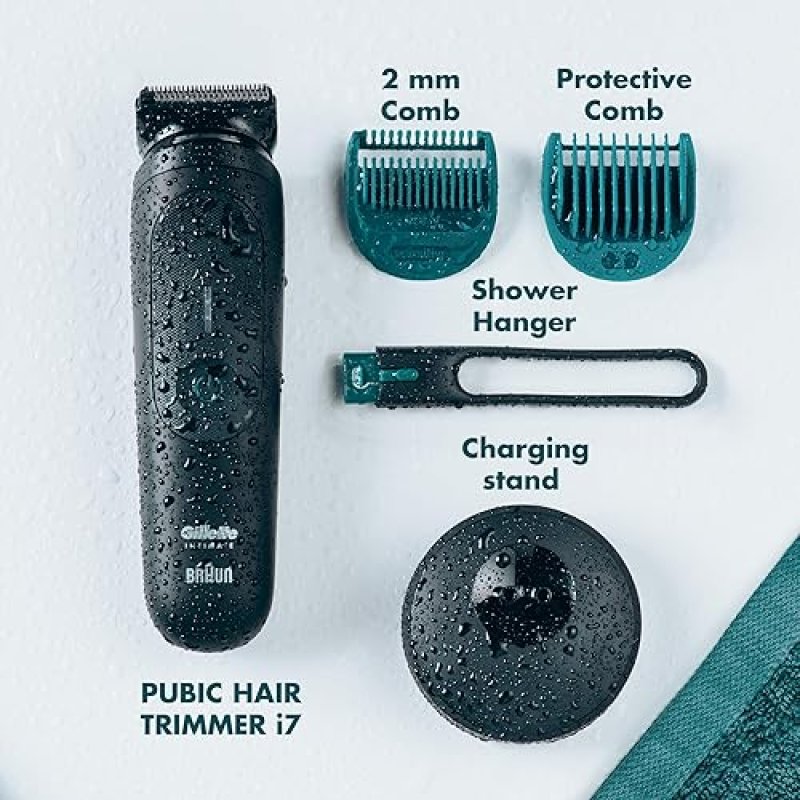 GILLETTE I7 WATERPROOF MEN S PUBIC HAIR TRIMMER WITH LED PREMIUM BODY GROOMER FOR MANSCAPING