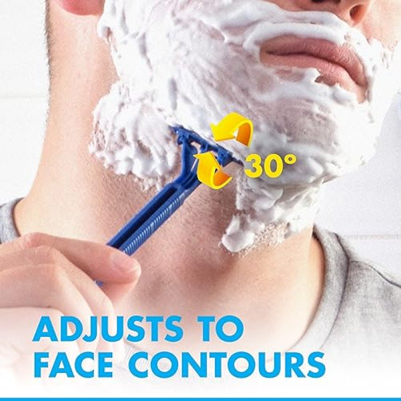 GILLETTE SENSOR2 MENS DISPOSABLE RAZORS WITH PIVOTING HEAD, 25 COUNT PACK