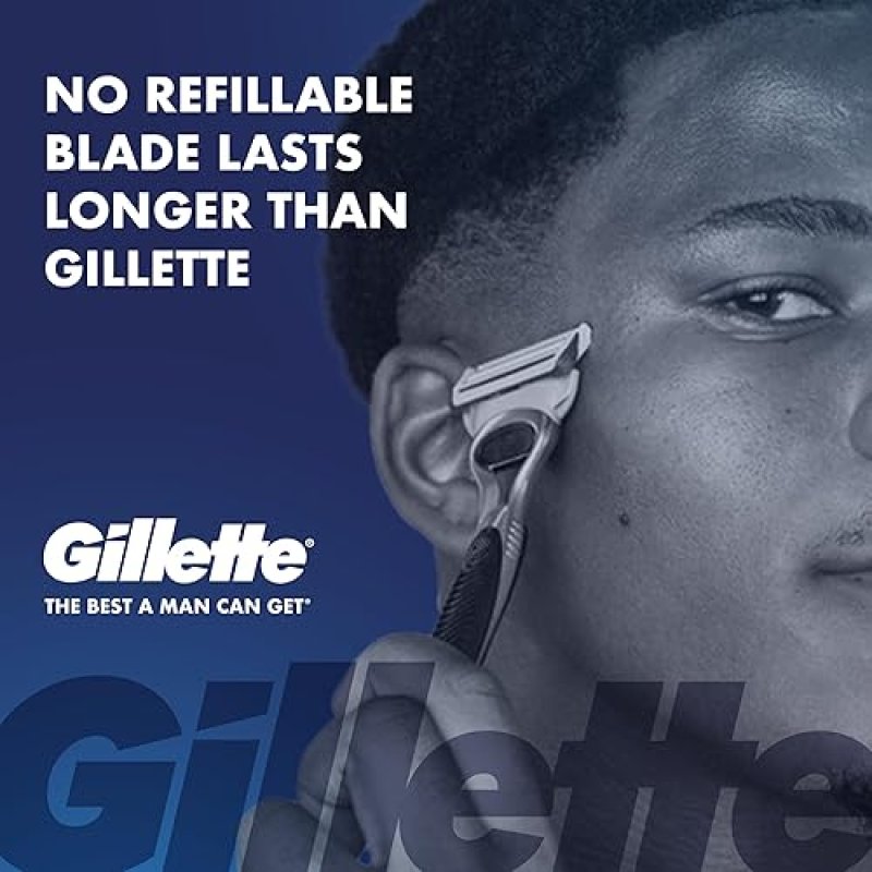 GILLETTE SKINGUARD MEN S RAZORS, 4 COUNT SENSITIVE SKIN SHAVING RAZOR FOR MEN