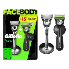GILLETTELABS RAZOR DUO PACK WITH FACE BODY RAZORS 2 BLADE REFILLS FOR MEN