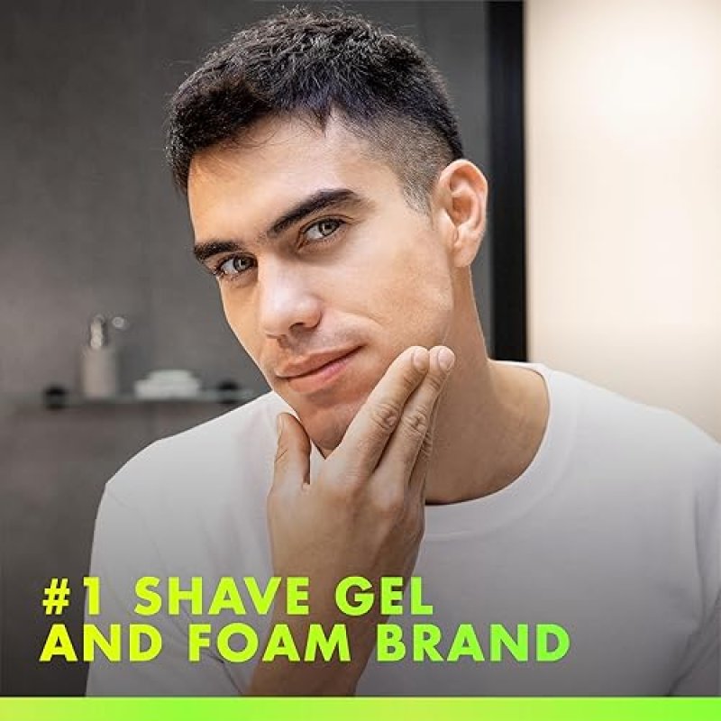 GILLETTE LABS RAPID FOAMING SHAVING GEL FOR MEN ALCOHOL PARABEN-FREE, VITAMIN B3, 7 OZ