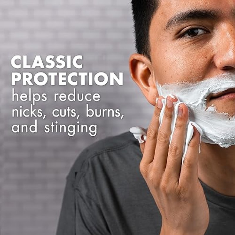 GILLETTE FOAMY SENSITIVE SKIN SHAVING CREAM 11 OZ, PACK OF 12 - GENTLE SHAVE FORMULA